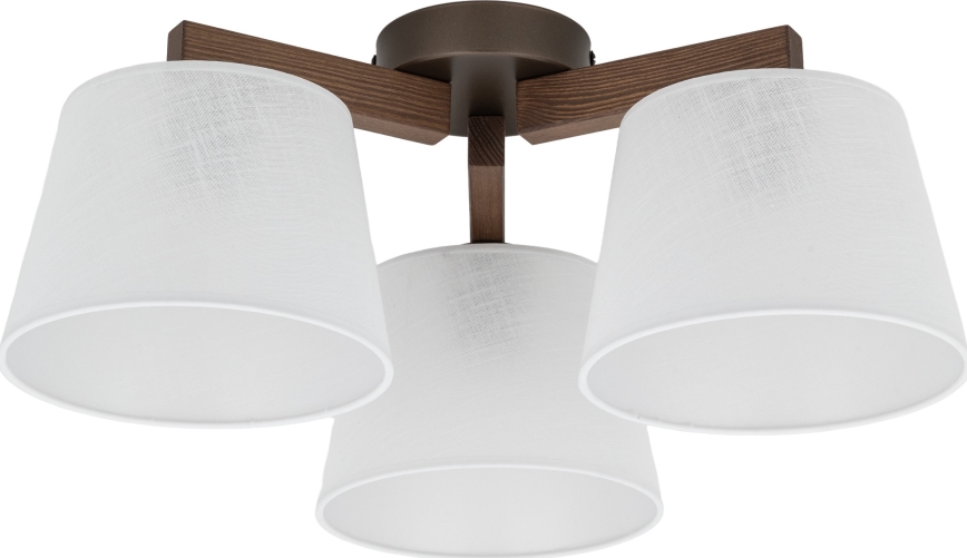 Brilagi - pinnapealne lühter LATTE 3xE27/60W/230V mänd/valge