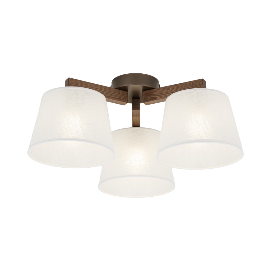 Brilagi - pinnapealne lühter LATTE 3xE27/60W/230V mänd/valge