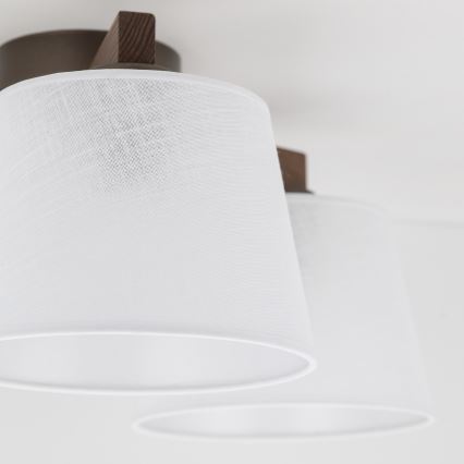 Brilagi - pinnapealne lühter LATTE 3xE27/60W/230V mänd/valge