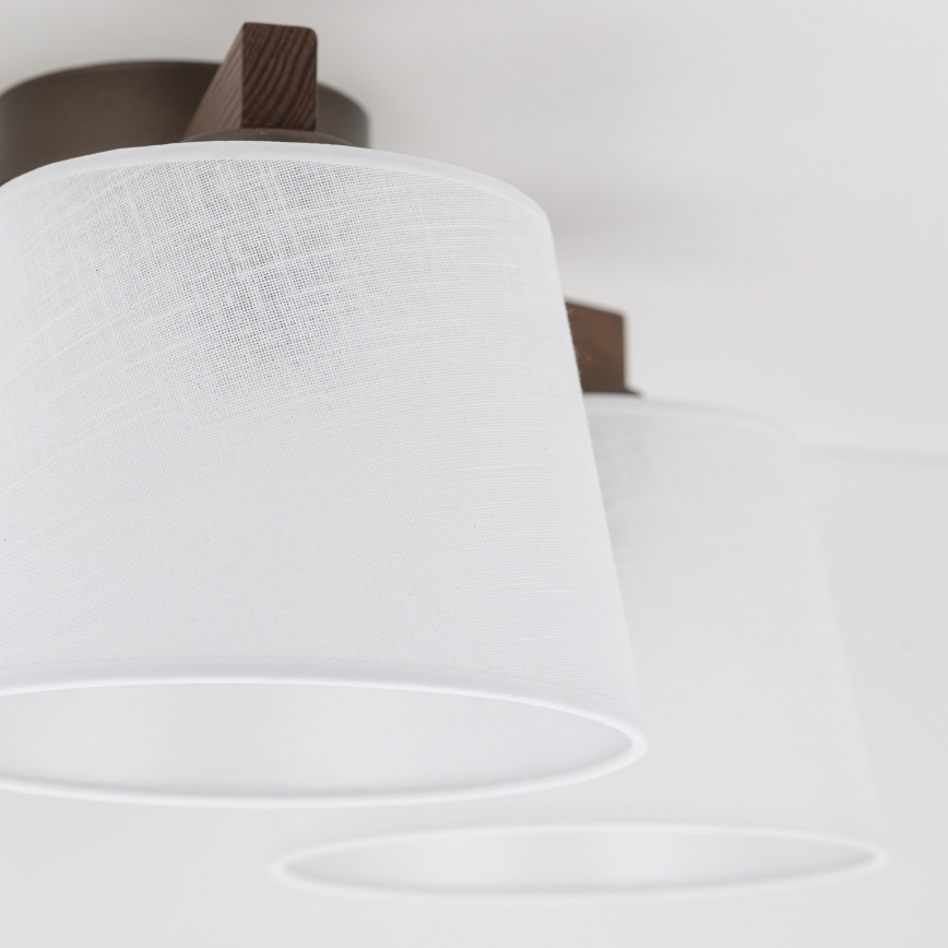 Brilagi - pinnapealne lühter LATTE 3xE27/60W/230V mänd/valge