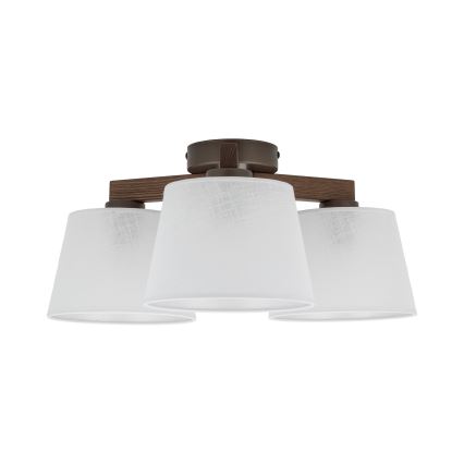 Brilagi - pinnapealne lühter LATTE 3xE27/60W/230V mänd/valge