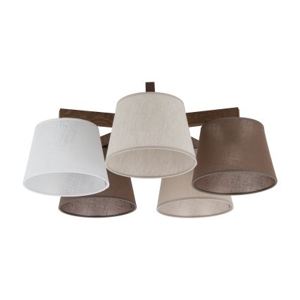 Brilagi - pinnapealne lühter LATTE 5xE27/15W/230V mänd/mix