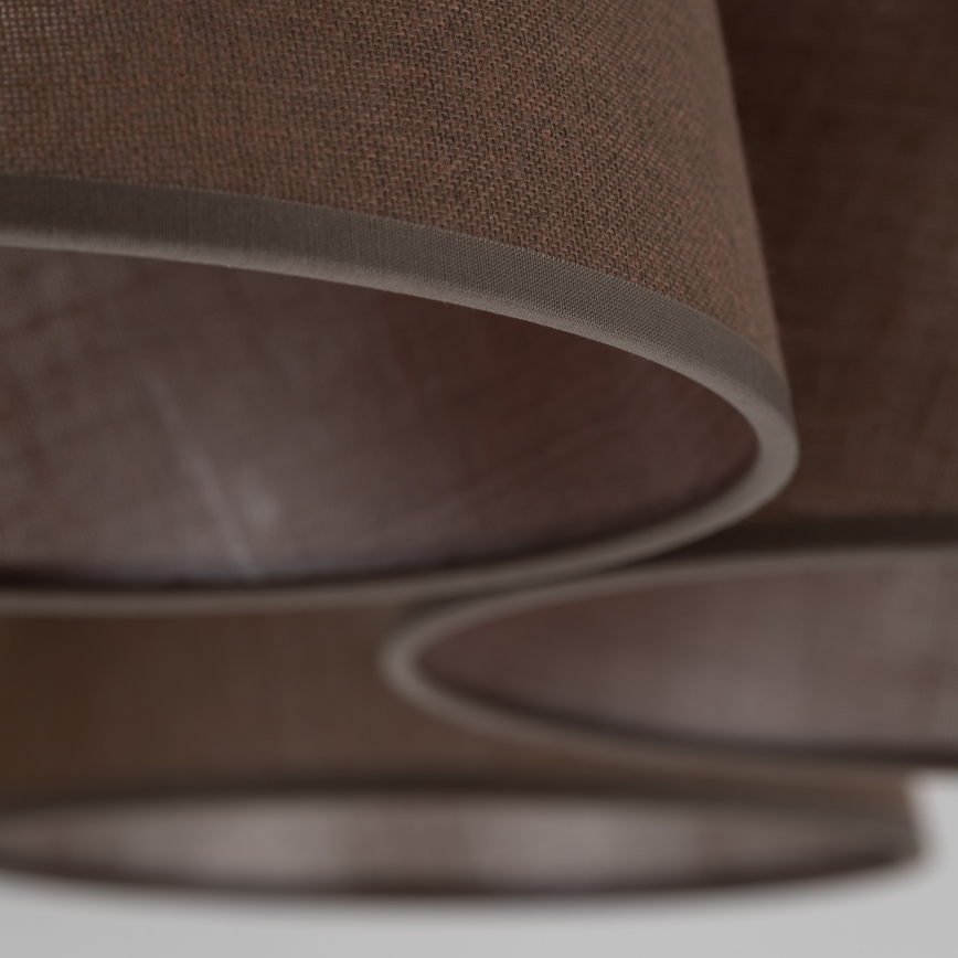 Brilagi - Pinnapealne lühter LATTE 5xE27/15W/230V männipuit/pruun