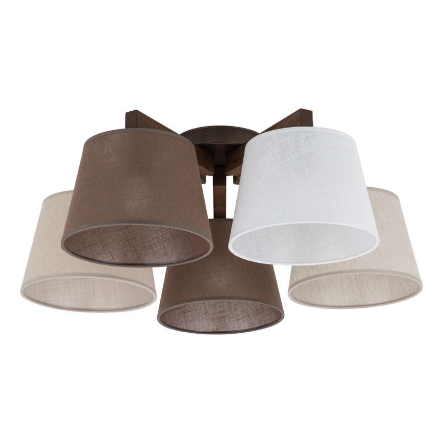 Brilagi - pinnapealne lühter LATTE 5xE27/60W/230V mänd/mix