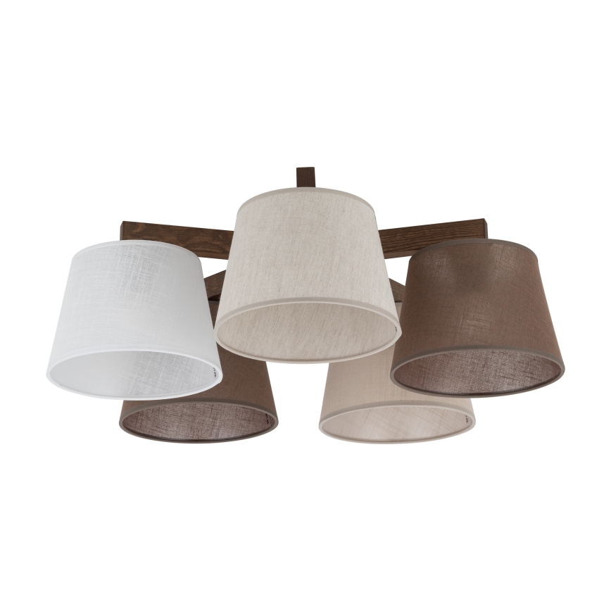 Brilagi - pinnapealne lühter LATTE 5xE27/60W/230V mänd/mix