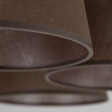 Brilagi - Pinnapealne lühter LATTE 5xE27/60W/230V männipuit/pruun