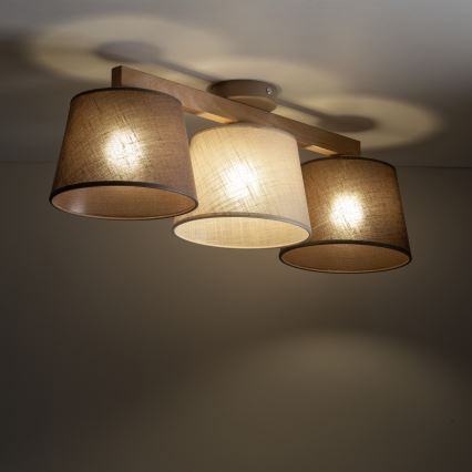 Brilagi - Pinnapealne lühter LATTE SABIA 3xE27/60W/230V mänd/kombineeritud