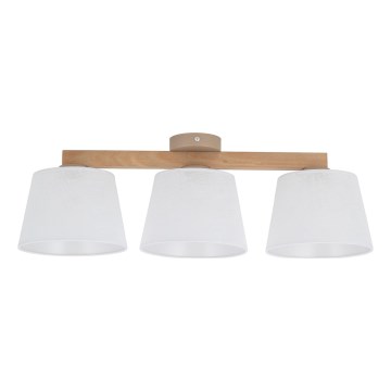 Brilagi - Pinnapealne lühter LATTE SABIA 3xE27/60W/230V mänd/valge