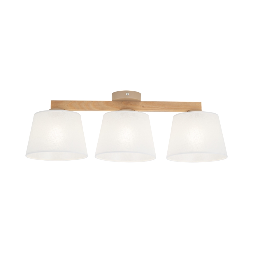 Brilagi - Pinnapealne lühter LATTE SABIA 3xE27/60W/230V mänd/valge
