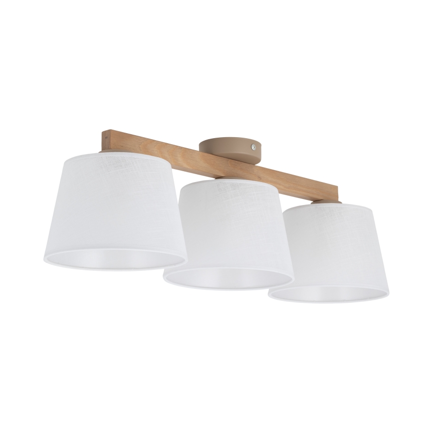Brilagi - Pinnapealne lühter LATTE SABIA 3xE27/60W/230V mänd/valge