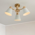 BRILAGI - Pinnapealne lühter LUND WOOD 3xE27/40W/230V läbimõõt 50 cm puit