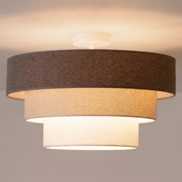 Brilagi - Pinnapealne lühter LUNETA 1xE27/60W/230V, läbimõõt 40 cm, hall/kreem/valge
