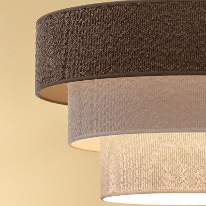 Brilagi - Pinnapealne lühter LUNETA 1xE27/60W/230V, läbimõõt 40 cm, hall/kreem/valge