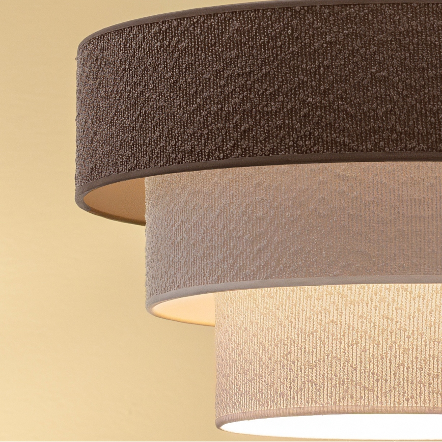 Brilagi - Pinnapealne lühter LUNETA 1xE27/60W/230V, läbimõõt 40 cm, hall/kreem/valge