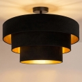 Brilagi - Pinnapealne lühter LUNETA 1xE27/60W/230V, läbimõõt 40 cm, must/kuldne