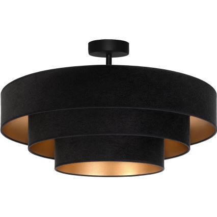 Brilagi - Pinnapealne lühter LUNETA 3xE27/60W/230V, läbimõõt 80 cm, must/kuldne
