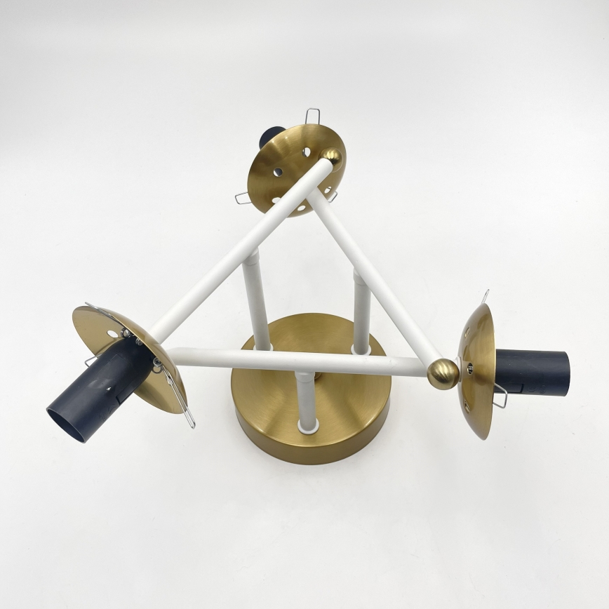 Brilagi - Pinnapealne lühter MALIVA 3xE14/15W/230V kuldne/valge