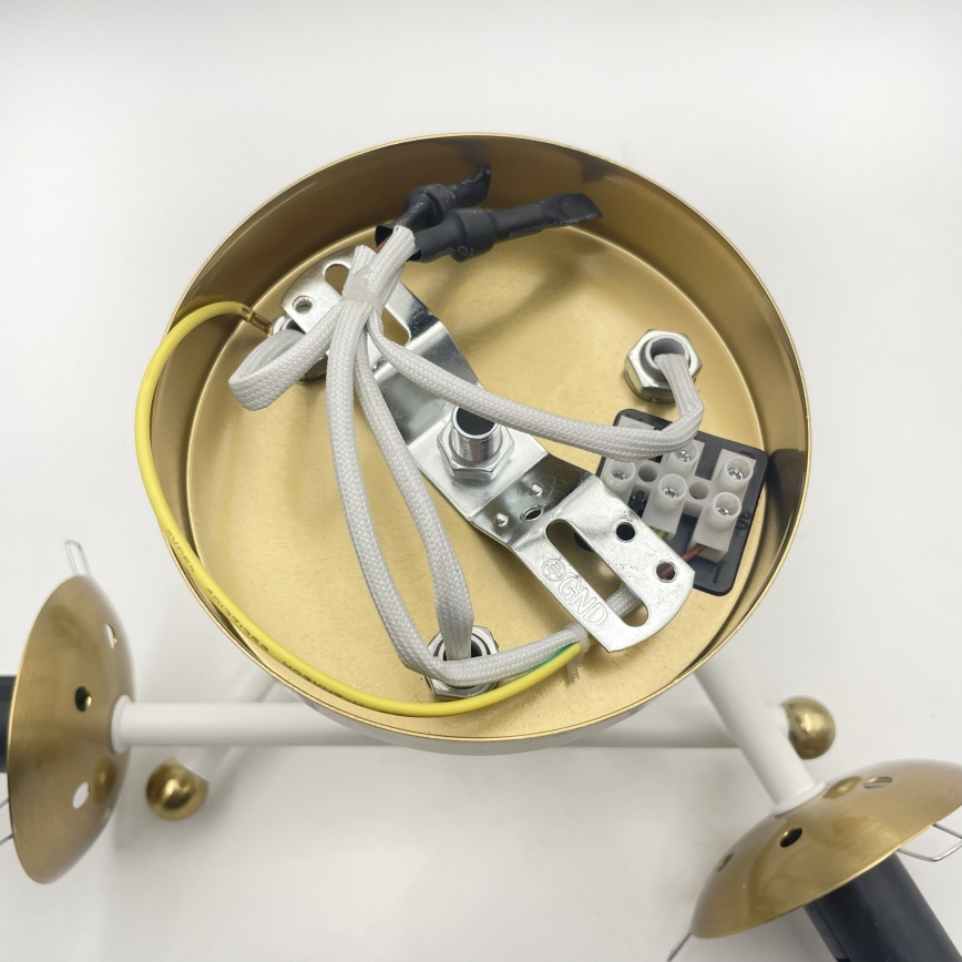 Brilagi - Pinnapealne lühter MALIVA 3xE14/15W/230V kuldne/valge