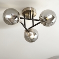 Brilagi - Pinnapealne lühter MALIVA 3xE14/15W/230V mattkroom/suitsune