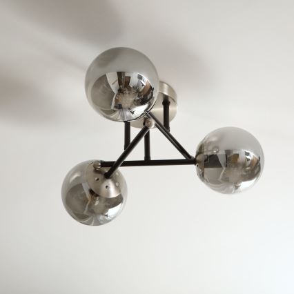 Brilagi - Pinnapealne lühter MALIVA 3xE14/15W/230V mattkroom/suitsune