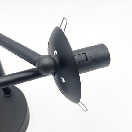 Brilagi - Pinnapealne lühter MALIVA 3xE14/15W/230V must/läbipaistev