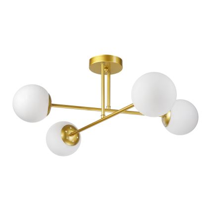 Brilagi - Pinnapealne lühter MALIVA 4xE14/15W/230V kuldne/valge