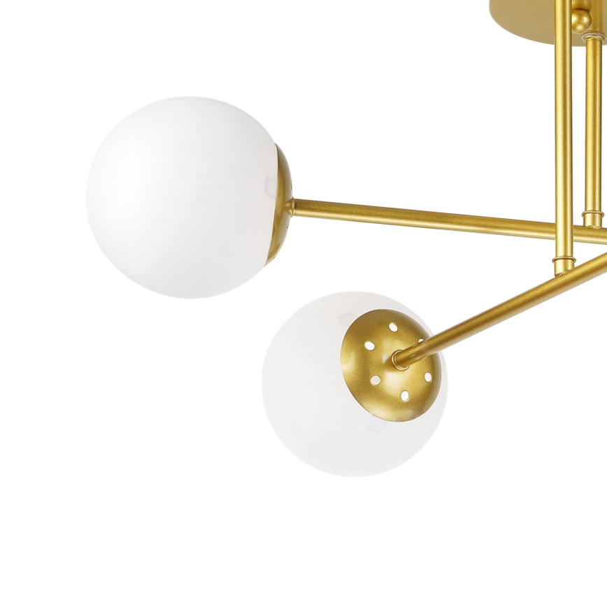 Brilagi - Pinnapealne lühter MALIVA 4xE14/15W/230V kuldne/valge