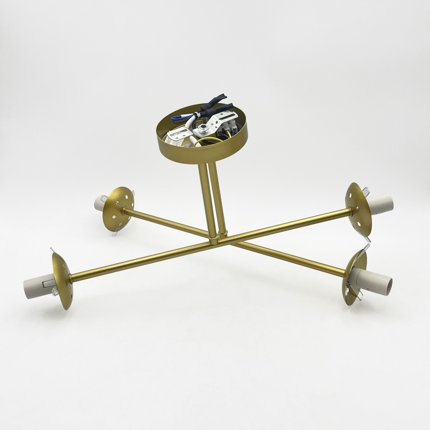 Brilagi - Pinnapealne lühter MALIVA 4xE14/15W/230V kuldne/valge