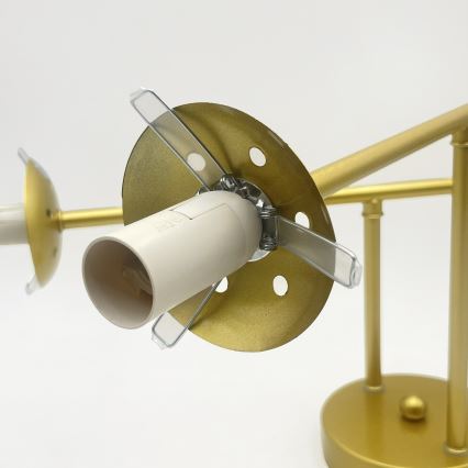 Brilagi - Pinnapealne lühter MALIVA 4xE14/15W/230V kuldne/valge