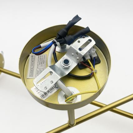 Brilagi - Pinnapealne lühter MALIVA 4xE14/15W/230V kuldne/valge