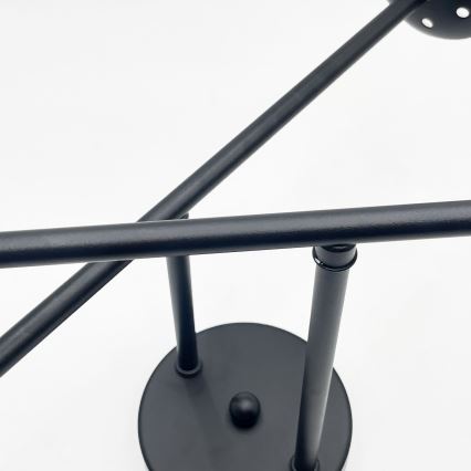 Brilagi - Pinnapealne lühter MALIVA 4xE14/15W/230V must/läbipaistev