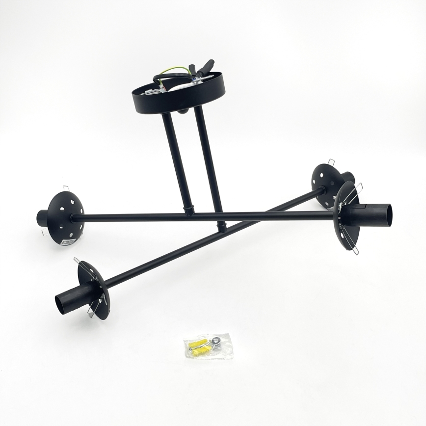 Brilagi - Pinnapealne lühter MALIVA 4xE14/15W/230V must/läbipaistev