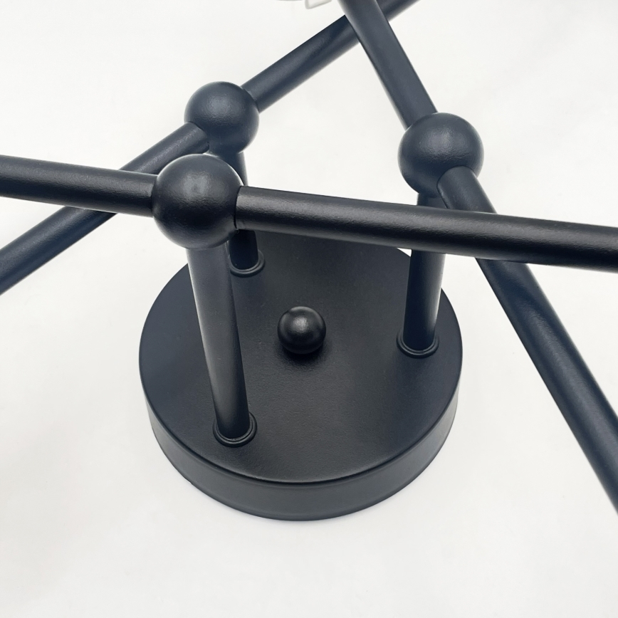 Brilagi - Pinnapealne lühter MALIVA 6xE14/15W/230V must/suitsune