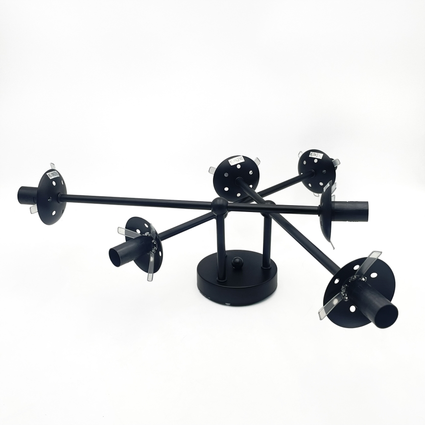 Brilagi - Pinnapealne lühter MALIVA 6xE14/15W/230V must/suitsune