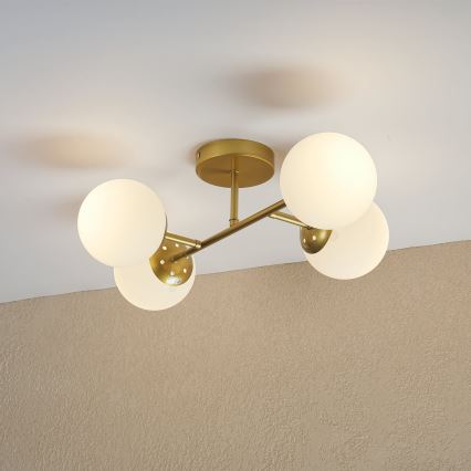 Brilagi - Pinnapealne lühter MALONY 4xE14/20W/230V kuldne