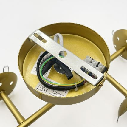 Brilagi - Pinnapealne lühter MALONY 4xE14/20W/230V kuldne