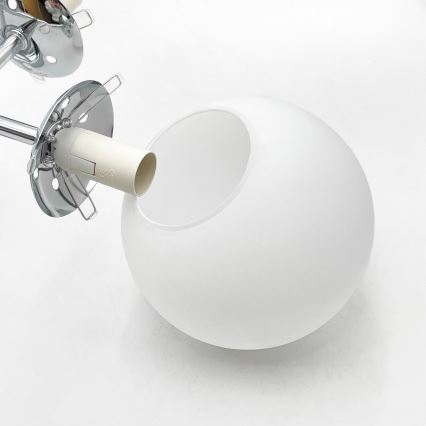 Brilagi - pinnapealne lühter MALONY 4xE14/20W/230V läikiv kroom