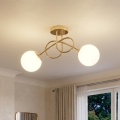 Brilagi - Pinnapealne lühter MILO 2xE27/60W/230V kuldne