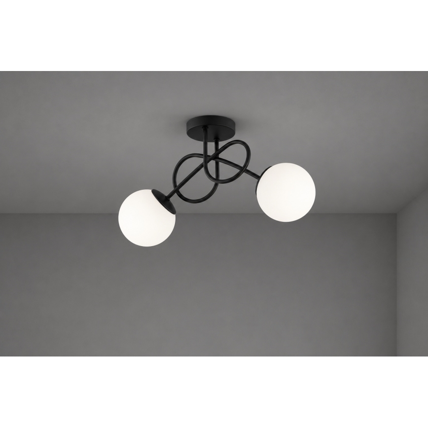 BRILAGI - Pinnapealne lühter MILO 2xE27/60W/230V must