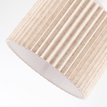 Brilagi - Pinnapealne lühter NORDIC WAVE 1xE27/15W/230V, läbimõõt 32 cm, linane/valge