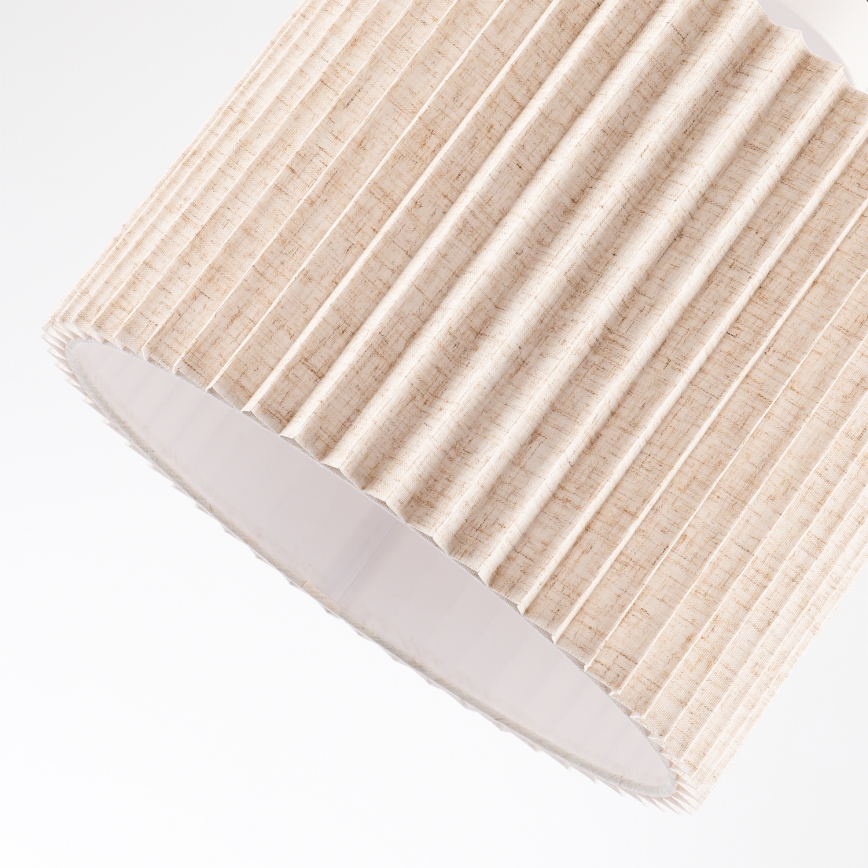 Brilagi - Pinnapealne lühter NORDIC WAVE 1xE27/15W/230V, läbimõõt 32 cm, linane/valge