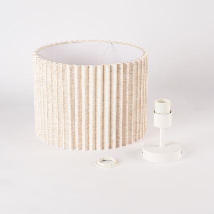 Brilagi - Pinnapealne lühter NORDIC WAVE 1xE27/15W/230V, läbimõõt 32 cm, linane/valge