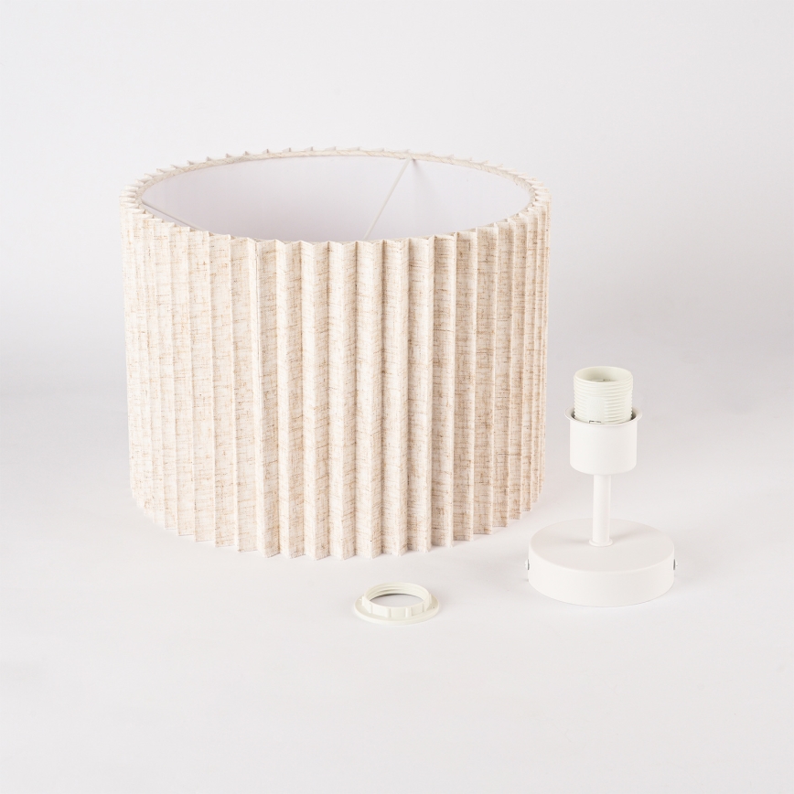 Brilagi - Pinnapealne lühter NORDIC WAVE 1xE27/15W/230V, läbimõõt 32 cm, linane/valge