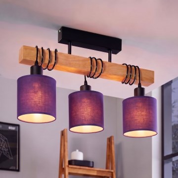 BRILAGI - Pinnapealne lühter NUBILA 3xE27/60W/230V mänd/lilla