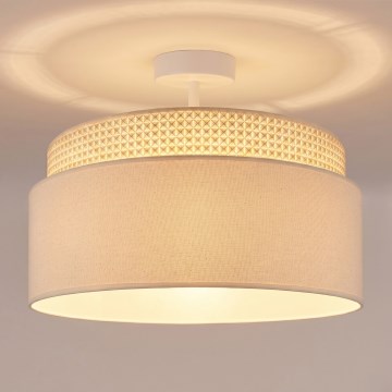 Brilagi - Pinnapealne lühter PADOVA 1xE27/60W/230V läbimõõt 40 cm kreemjas