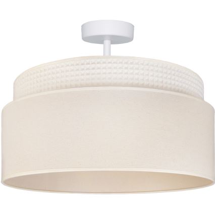 Brilagi - Pinnapealne lühter PADOVA 1xE27/60W/230V läbimõõt 40 cm kreemjas