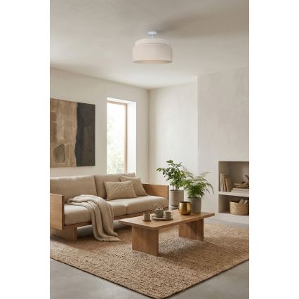 Brilagi - Pinnapealne lühter PADOVA 1xE27/60W/230V läbimõõt 40 cm kreemjas