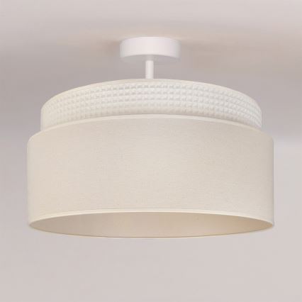 Brilagi - Pinnapealne lühter PADOVA 1xE27/60W/230V läbimõõt 40 cm kreemjas