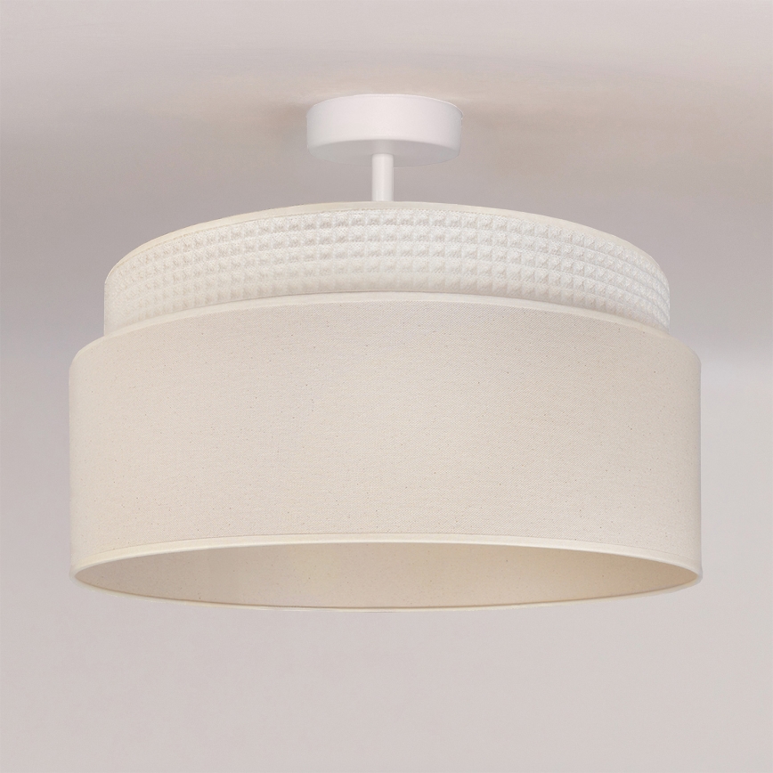 Brilagi - Pinnapealne lühter PADOVA 1xE27/60W/230V läbimõõt 40 cm kreemjas