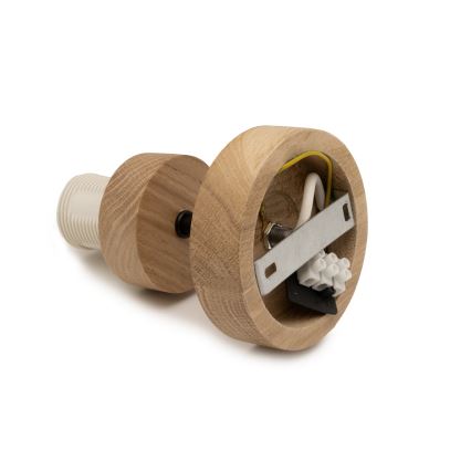 Brilagi - Pinnapealne lühter PARTY 1xE27/60W/230V läbimõõt 10 cm tamm